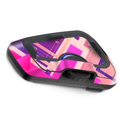 MC MOTOPARTS Headsets Protective Cover Decal Sticker 2 pcs Square Pink Compatible with Cardo Freecom 4X 2X