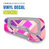 MC MOTOPARTS Headsets Protective Cover Decal Sticker 2 pcs Square Pink Compatible with Cardo Freecom 4X 2X view 2