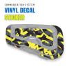 MC MOTOPARTS Headsets Protective Cover Decal Sticker 2 pcs Yellow Vibrant Compatible with Cardo Freecom 4X 2X view 2