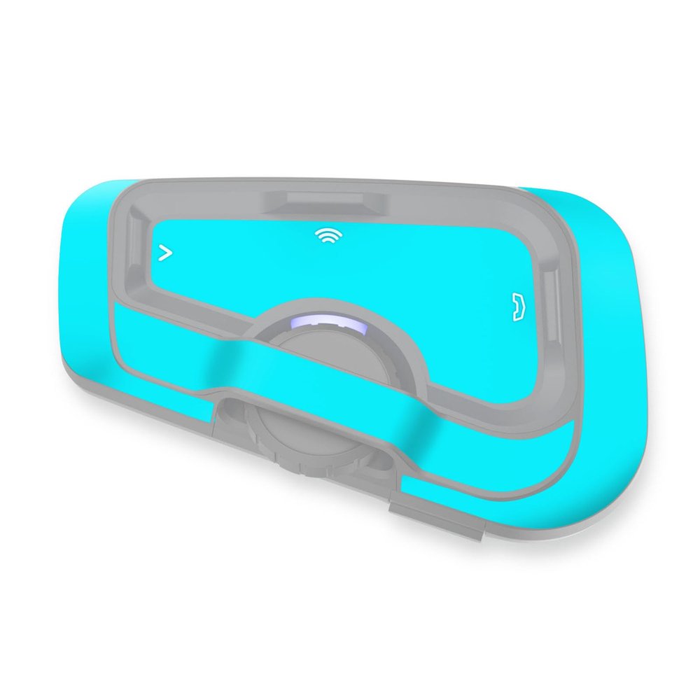 MC MOTOPARTS Headsets Protective Cover Decal Sticker 2 pcs Electric Blue Compatible with Cardo Freecom 4X 2X