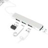 BudgetBundles US 2-4 Pcs USB 3.0 4 Port Hub Splitter Slim Sleek Aluminum PC Mac Laptop Desktop (2 Pack) view 2