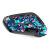 MC MOTOPARTS Headsets Protective Cover Decal Sticker 2 pcs Aqua Geometric Compatible with Cardo Freecom 4X 2X view 1