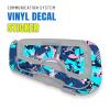 MC MOTOPARTS Headsets Protective Cover Decal Sticker 2 pcs Aqua Geometric Compatible with Cardo Freecom 4X 2X view 2