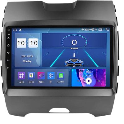 PLOKM 9'' Touchscreen DVD Multimedia Player, Android 12.0 Car Stereo Radio for F-ord Edge 2015-2019 FM BT Receiver with 4G 5G WiFi SWC DSP Carplay GPS Sat Navigation M150S