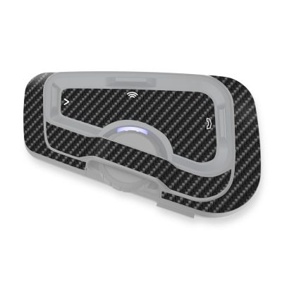 MC MOTOPARTS Headsets Protective Cover Decal Sticker 2 pcs Carbon Fiber Compatible with Cardo Freecom 4X 2X