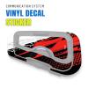 MC MOTOPARTS Headsets Protective Cover Decal Sticker 2 pcs Red Stripe Compatible with Cardo Freecom 4X 2X view 2
