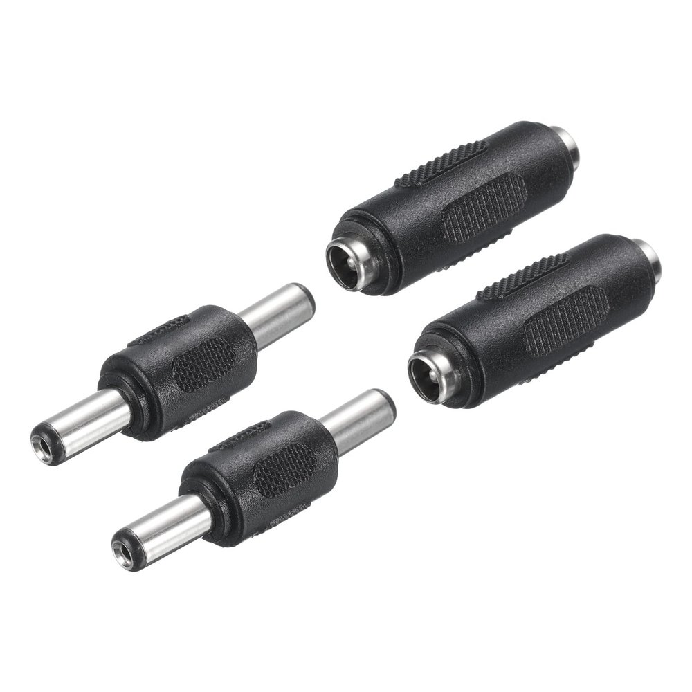 uxcell DC Power Connector Adapter, 5.5 x 2.1mm 2Pcs 12V Female to Female 2Pcs 12/24V Male to Male Power Jack Socket for LED Strip CCTV