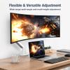 AVLT Single 13"-38" Monitor Arm Desk Mount fits One Flat/Curved/Ultrawide Screen Full Motion Height Swivel Tilt Rotation Adjustable Arm - VESA/C-Clamp/Cable Management - White view 4