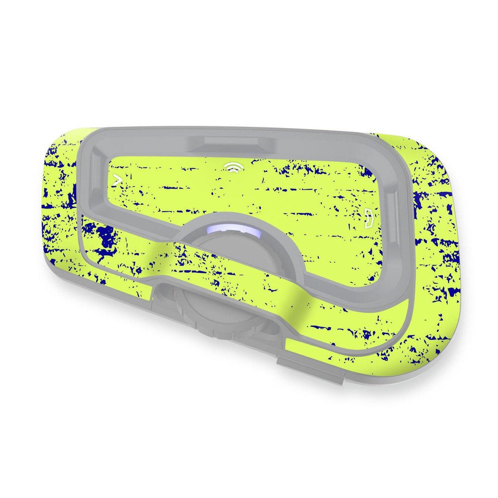 MC MOTOPARTS Headsets Protective Cover Decal Sticker 2 pcs Green Graffiti Compatible with Cardo Freecom 4X 2X
