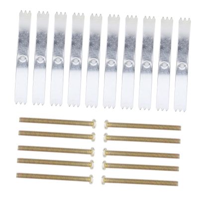DOITOOL 20pcs Type Socket Repair Tool Kit Screws for Light and Outlet Fixing Galvanized Cassette Repairer for Electrical Box