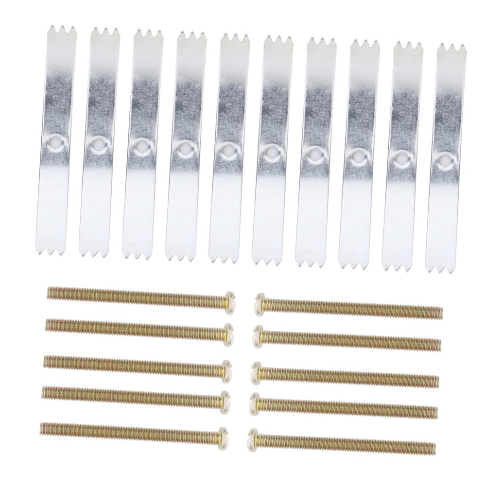 DOITOOL 20pcs Type Socket Repair Tool Kit Screws for Light and Outlet Fixing Galvanized Cassette Repairer for Electrical Box