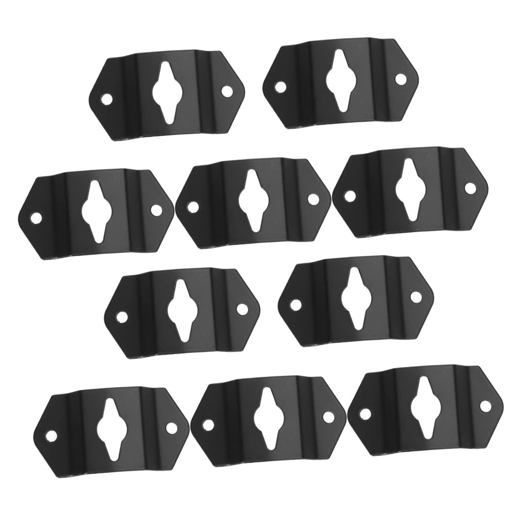 Homoyoyo 20pcs Heavy Duty Iron Keyhole Speaker Hangers Reliable Wall Brackets for Secure Speaker Mounting Easy Installation for Home Audio Setup