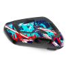 MC MOTOPARTS Headsets Protective Cover Decal Sticker 2 pcs Abstract Aqua Compatible with Cardo Freecom 4X 2X view 4