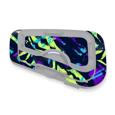 MC MOTOPARTS Headsets Protective Cover Decal Sticker 2 pcs Green Vibrant Compatible with CARDO Freecom 4X 2X
