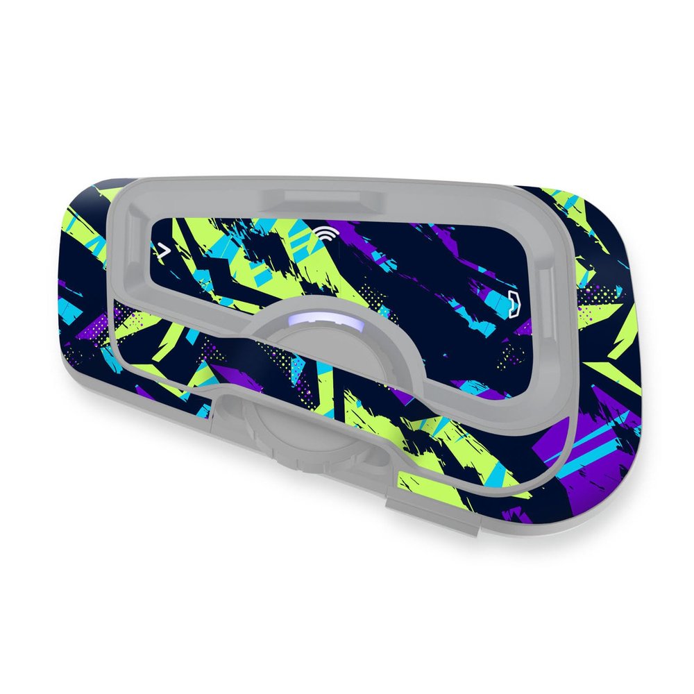 MC MOTOPARTS Headsets Protective Cover Decal Sticker 2 pcs Green Vibrant Compatible with CARDO Freecom 4X 2X