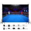 10x6.5ft Boxing Ring Backdrop Stadium Boxing Arena Photography Background for Man Boys Birthday Party Banner Sports Decoration Portraits Supplies Photo Booth Props view 2