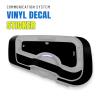 MC MOTOPARTS Headsets Protective Cover Decal Sticker 2 pcs Black Compatible with Cardo Freecom 4X 2X view 2