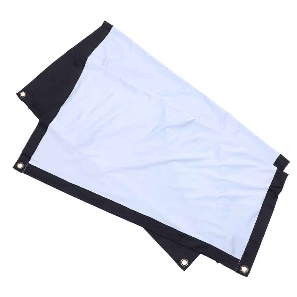 WOFASHPURET Foldable Projector Screen Anti-Crease Outdoor Indoor Movie Screen with Durable Polyester Material Easy to Install for Home Theater Classroom Camping