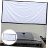 WOFASHPURET Foldable Projector Screen Anti-Crease Outdoor Indoor Movie Screen with Durable Polyester Material Easy to Install for Home Theater Classroom Camping view 3