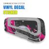 MC MOTOPARTS Headsets Protective Cover Decal Sticker 2 pcs Pink Burst Compatible with Cardo Freecom 4X 2X view 2