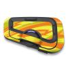 MC MOTOPARTS Headsets Protective Cover Decal Sticker 2 pcs Orange Wave Compatible with Cardo Freecom 4X 2X view 2