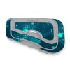MC MOTOPARTS Headsets Protective Cover Decal Sticker 2 pcs Blue Dot Grid Compatible with Cardo Freecom 4X 2X view 1