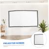 WOFASHPURET Foldable Projector Screen for Indoor and Outdoor Use Easy to Install High Contrast for Stunning for Home Theater Schools and Presentations view 2