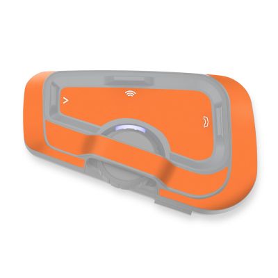 MC MOTOPARTS Headsets Protective Cover Decal Sticker 2 pcs Orange Compatible with Cardo Freecom 4X 2X