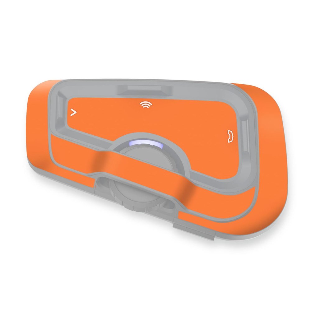 MC MOTOPARTS Headsets Protective Cover Decal Sticker 2 pcs Orange Compatible with Cardo Freecom 4X 2X