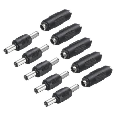 uxcell DC Power Connector Adapter, 5.5 x 2.1mm 5Pcs 12V Female to Female 5Pcs 12/24V Male to Male Power Jack Socket for LED Strip CCTV