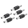 uxcell DC Power Connector Adapter, 5Pcs 5.5mmx2.1mm Male to Male Cable Jack Socket Converter for CCTV Security Camera Strip Lighting view 1