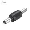 uxcell DC Power Connector Adapter, 5Pcs 5.5mmx2.1mm Male to Male Cable Jack Socket Converter for CCTV Security Camera Strip Lighting view 3