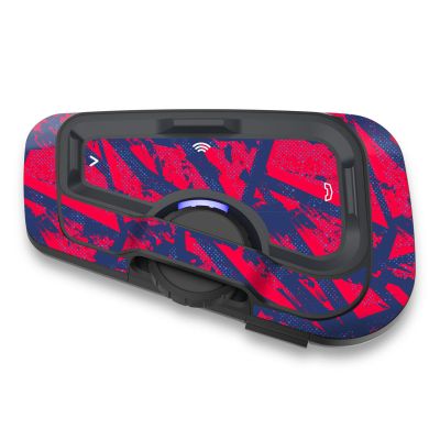 MC MOTOPARTS Headsets Protective Cover Decal Sticker 2 pcs Red Vibrant Compatible with Cardo Freecom 4X 2X