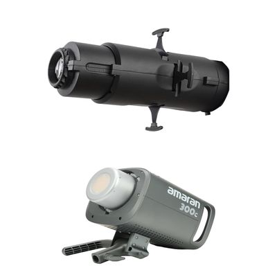 Aputure amaran 300c LED Video Light and amaran Spotlight SE 36 Lens Kit