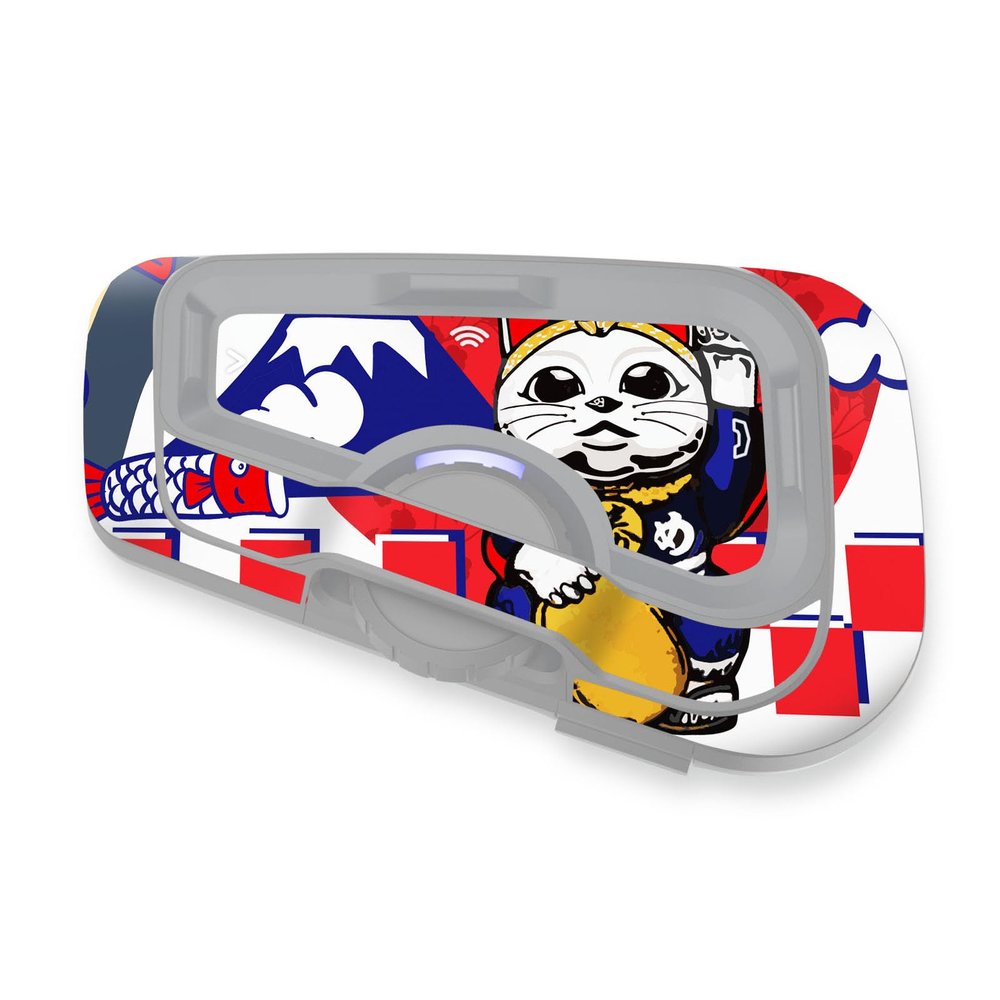MC MOTOPARTS Headsets Protective Cover Decal Sticker 2 pcs Maneki Neko Compatible with Cardo Freecom 4X 2X