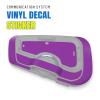 MC MOTOPARTS Headsets Protective Cover Decal Sticker 2 pcs Purple Compatible with Cardo Freecom 4X 2X view 2