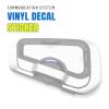 MC MOTOPARTS Headsets Protective Cover Decal Sticker 2 pcs White Compatible with Cardo Freecom 4X 2X view 2