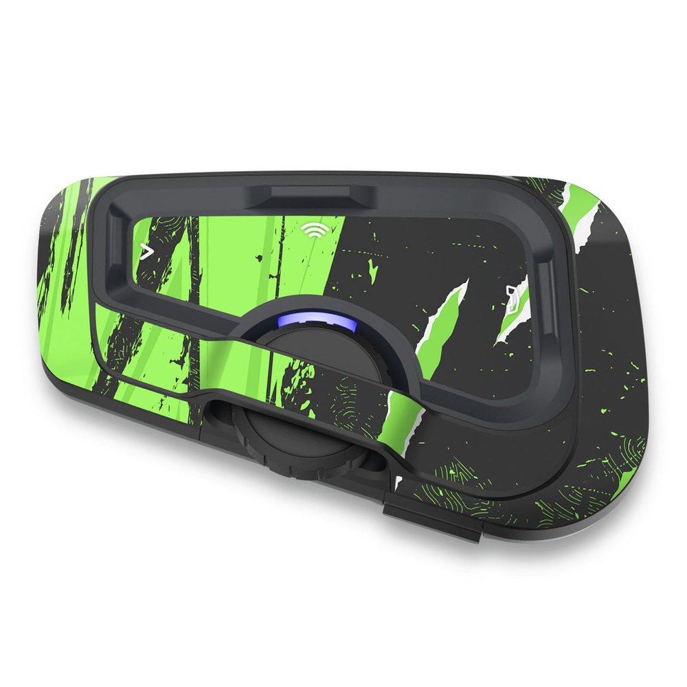 MC MOTOPARTS Headsets Protective Cover Decal Sticker 2 pcs Abstract Green Compatible with Cardo Freecom 4X 2X