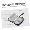 Homoyoyo Mini Multi-Functional Electronics Organizer Bag Storage Pouch for Earphones Data Cables USB Drives Durable Cationic Material Portable Travel Accessory view 3