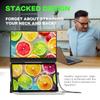 Duex Float Mobile Pixels 15.6" Laptop Screen Extender, 1080P FHD IPS Stacked Portable Monitor, USB C/HDMI Travel Extended Computer Display with Built-in Kickstand,Plug and Play view 2