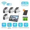 AKAVIG 4CH Outdoor 4MP Solar Power Security Camera System with LCD Monitor, Wireless WiFi Low Power Surveillance NVR Kit with Color Night Vision, 2-Way Audio, Motion Detection view 2