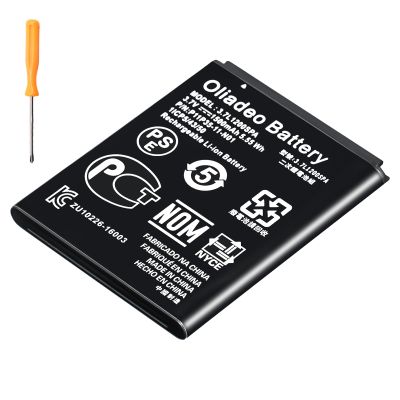 oliadeo TI-84 Plus CE Battery Replacement: for Texas Instruments TI Nspire CX II - TI Nspire CX CAS II - Part No 3.7L1200SPA, P11P35-11-N01 Li-ion Battery with Tools 3.7V
