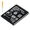 oliadeo TI-84 Plus CE Battery Replacement: for Texas Instruments TI Nspire CX II - TI Nspire CX CAS II - Part No 3.7L1200SPA, P11P35-11-N01 Li-ion Battery with Tools 3.7V view 1