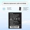 oliadeo TI-84 Plus CE Battery Replacement: for Texas Instruments TI Nspire CX II - TI Nspire CX CAS II - Part No 3.7L1200SPA, P11P35-11-N01 Li-ion Battery with Tools 3.7V view 3