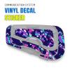 MC MOTOPARTS Headsets Protective Cover Decal Sticker 2 pcs Purple Abstract Compatible with Cardo Freecom 4X 2X view 2