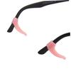 FOMIYES 1pair Comfortable Silicone Slip Ear Hook Eyeglass Temple Tips Pink Retainer for Outdoor Sports Travel and Climbing Healthy for Ears view 3