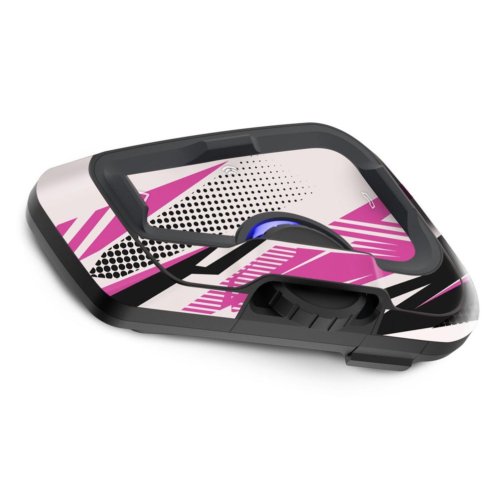 MC MOTOPARTS Headsets Protective Cover Decal Sticker 2 pcs Cyber Pink Compatible with Cardo Freecom 4X 2X