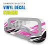 MC MOTOPARTS Headsets Protective Cover Decal Sticker 2 pcs Cyber Pink Compatible with Cardo Freecom 4X 2X view 2