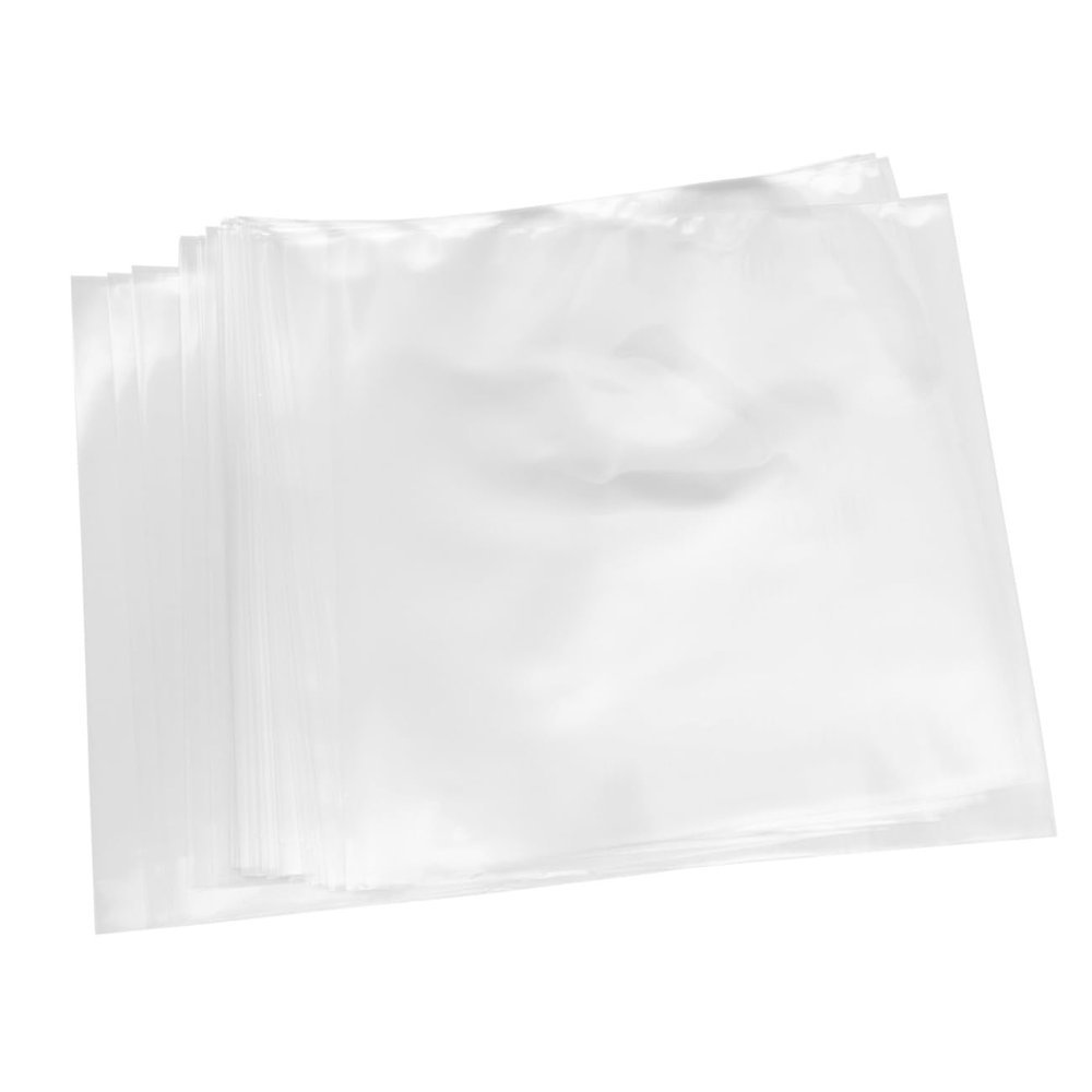 Yardenfun 50pcs Vinyl Record Sleeves Thickened No Seal Cd Protecting Bags for Safe Storage and Easy Access to Discs