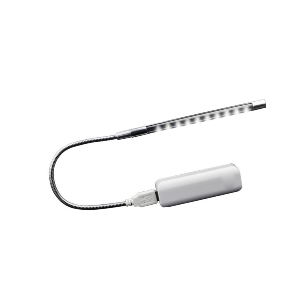 ARTIBETTER USB Led Night Lamp with Flexible Gooseneck Eye-Caring Table Lamp for Reading and Study Brightness Modes Portable Design for Home and Office Use Silver